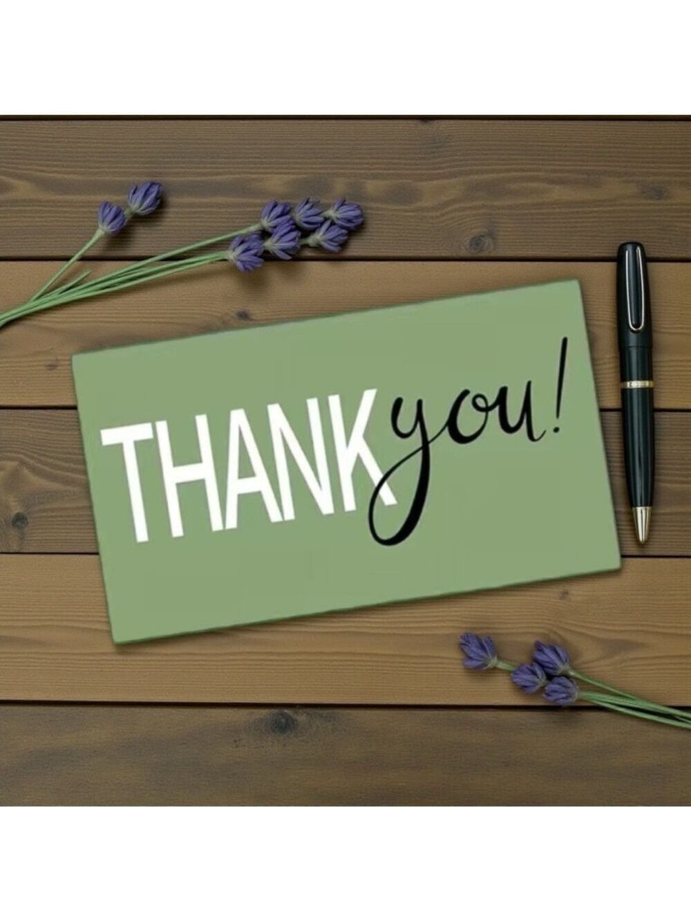50 Cards Thank You  Cards 2.1” X 3.5”